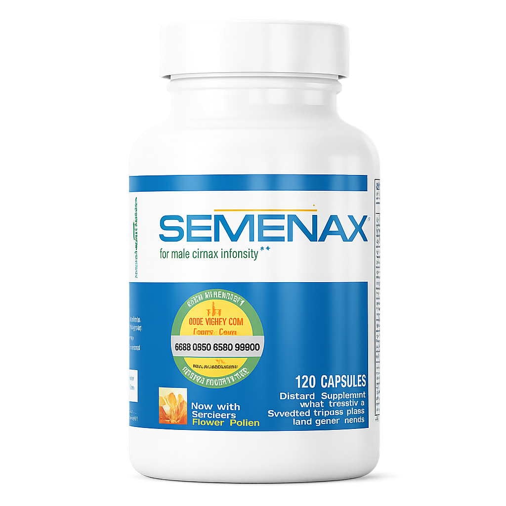 Semenax supplement bottle, 120 capsules